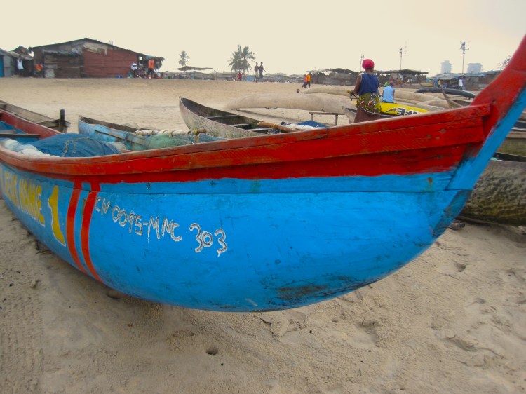 fishing boat on beach